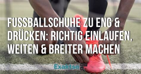 neue adidas fußballschuhe einlaufen|fußballschuhe zu eng machen.